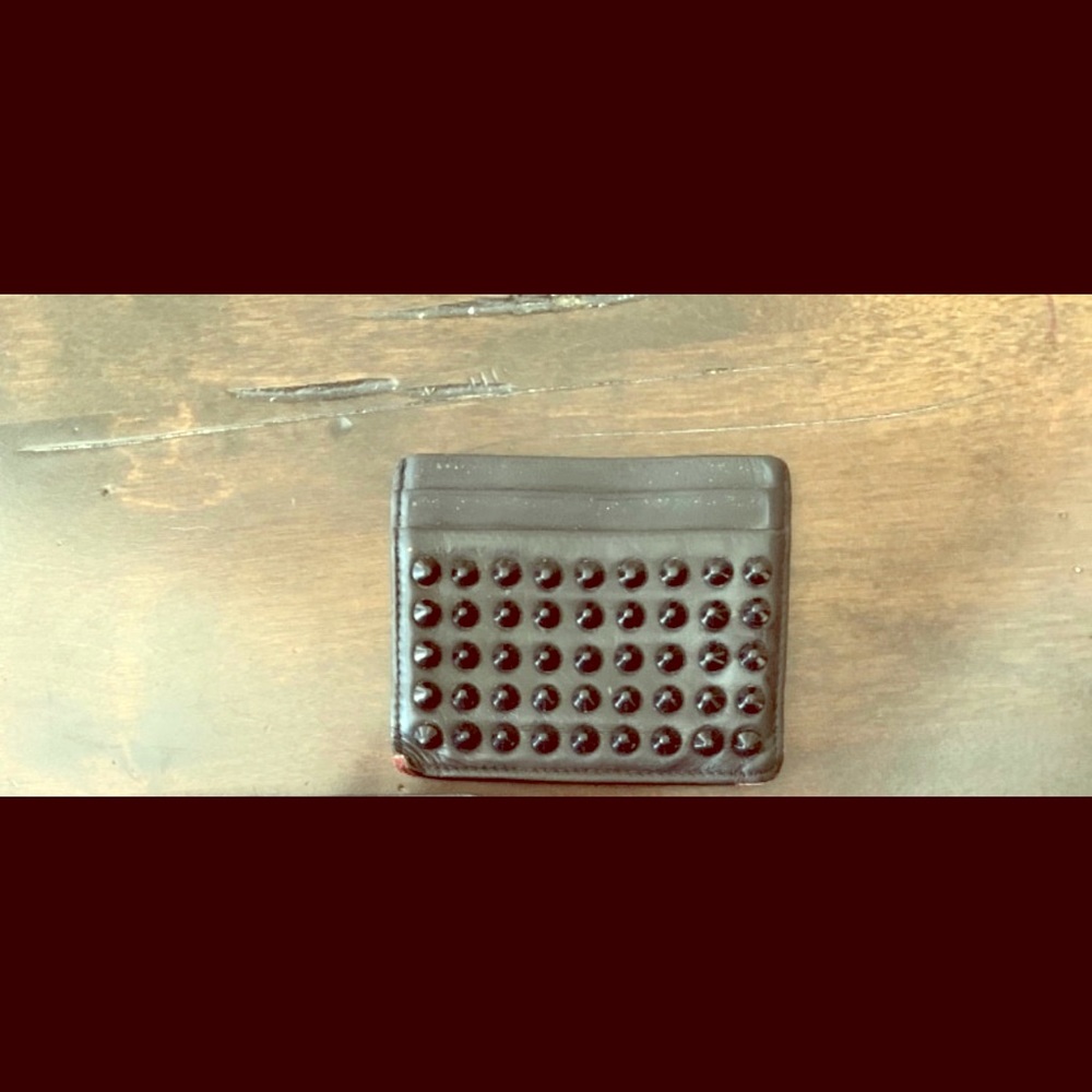 Christian Louboutin Mens Leather Wallet with Studs